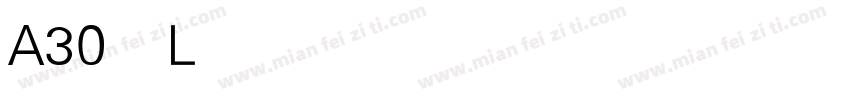 A30 Light字体转换